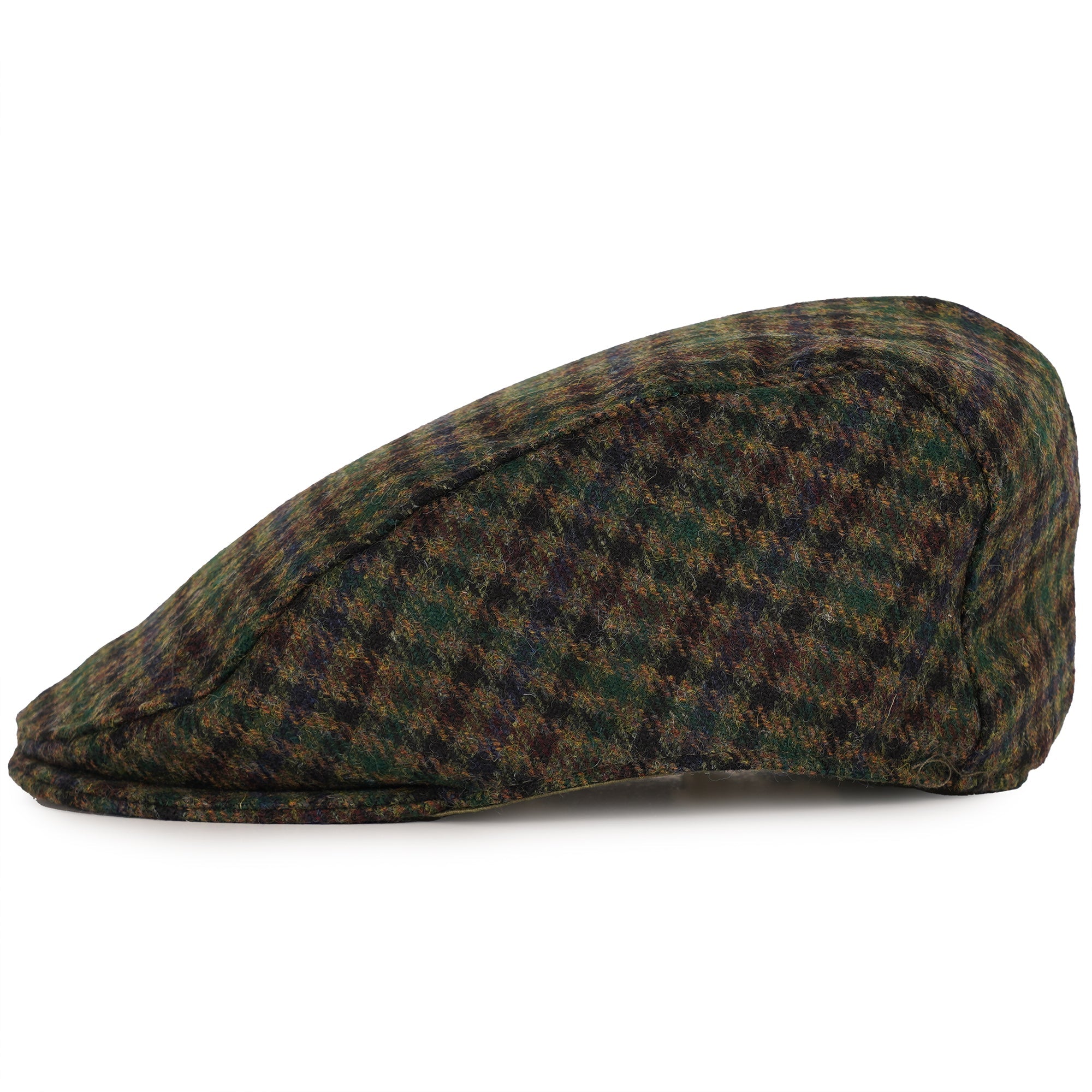 Dents Abraham Moon Flat Cap - Forest Green