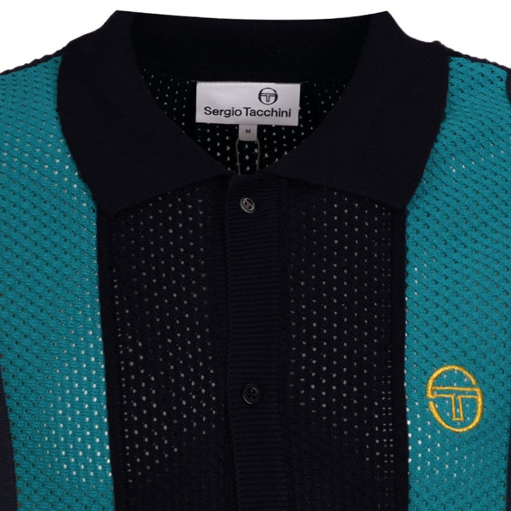 Sergio Tacchini Montell Knit Polo Shirt - Maritime