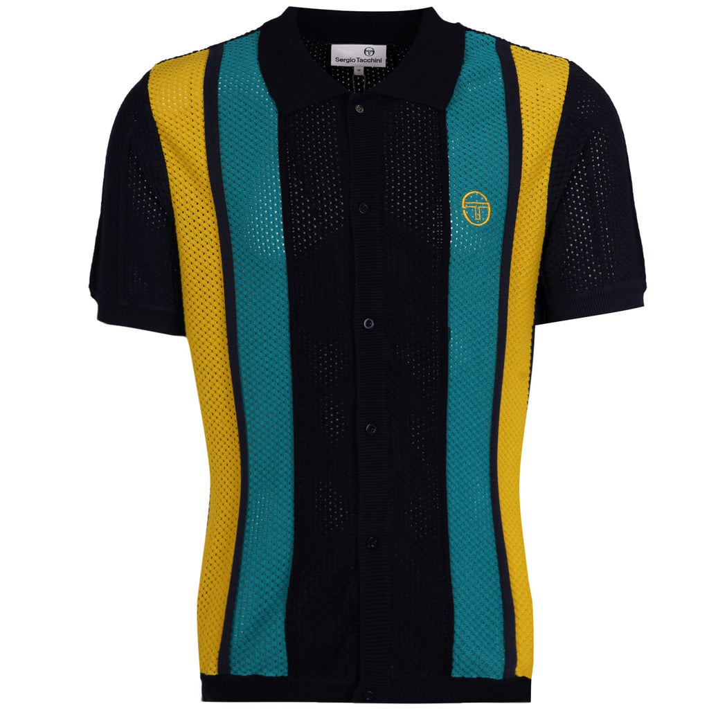 Sergio Tacchini Montell Knit Polo Shirt - Maritime