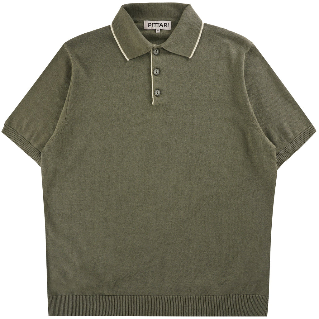 Pittari Short Sleeve Polo Tipping - Palude