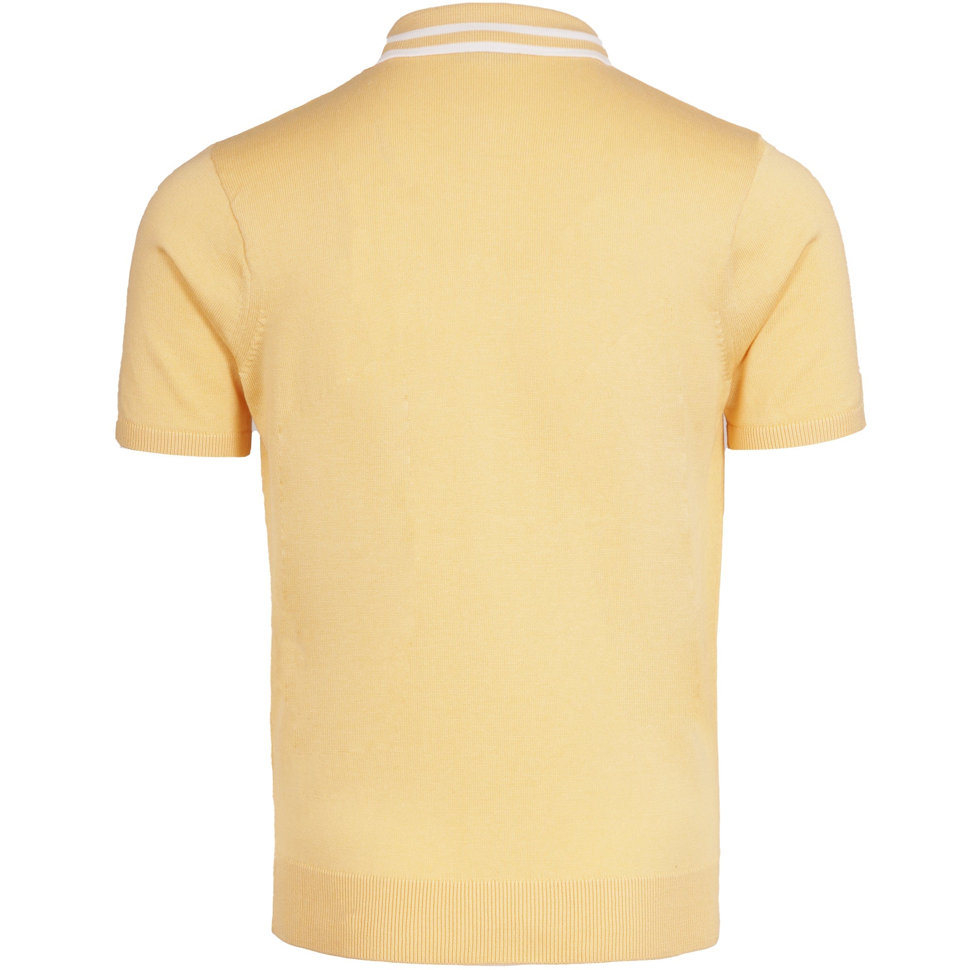 Gabicci Vintage Johnson Knit Polo - Lemon