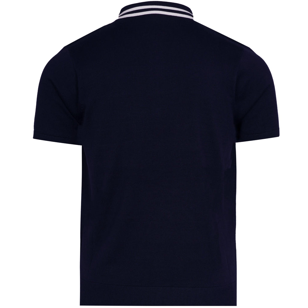 Gabicci Vintage Johnson Knit Polo - Navy