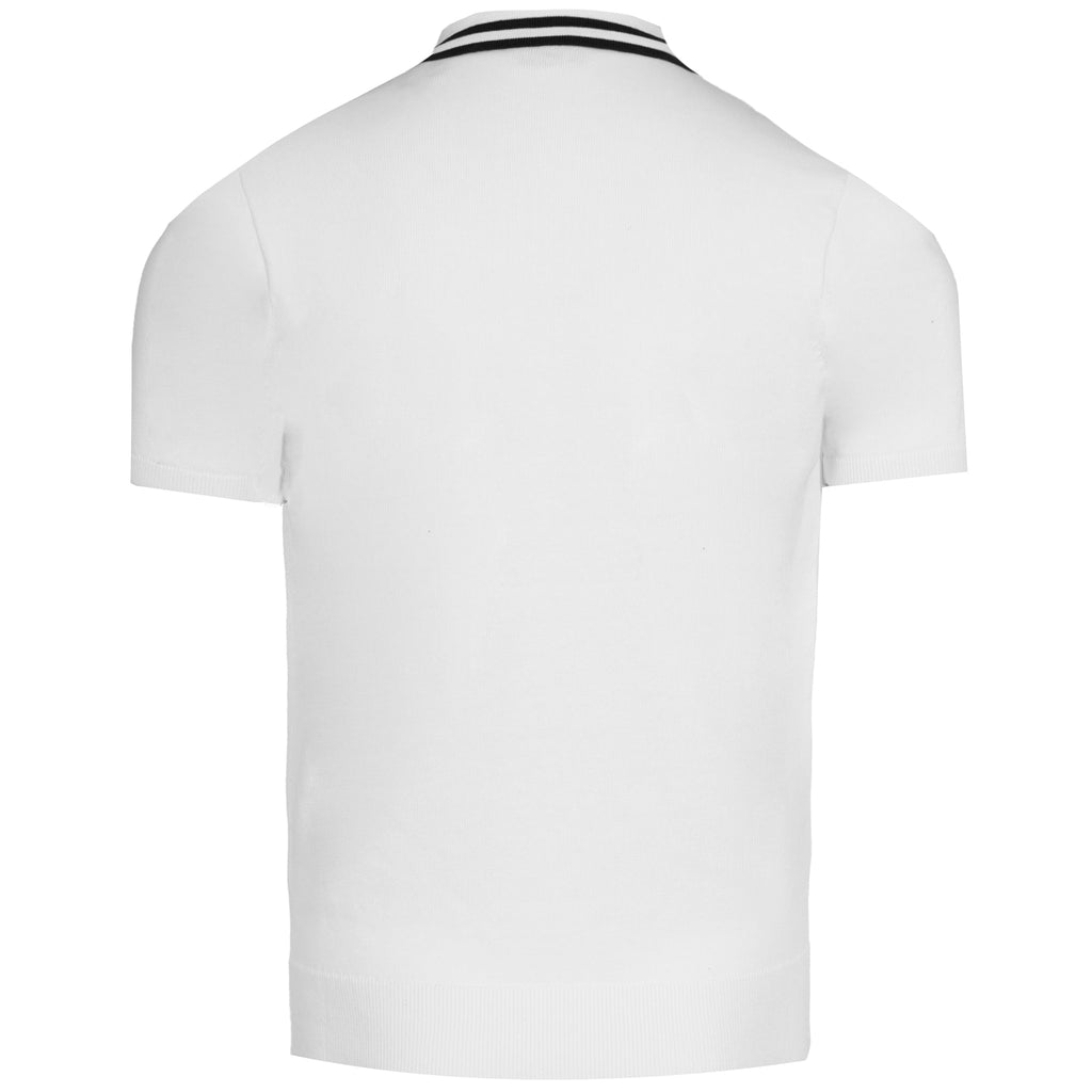 Gabicci Vintage Johnson Knit Polo - White