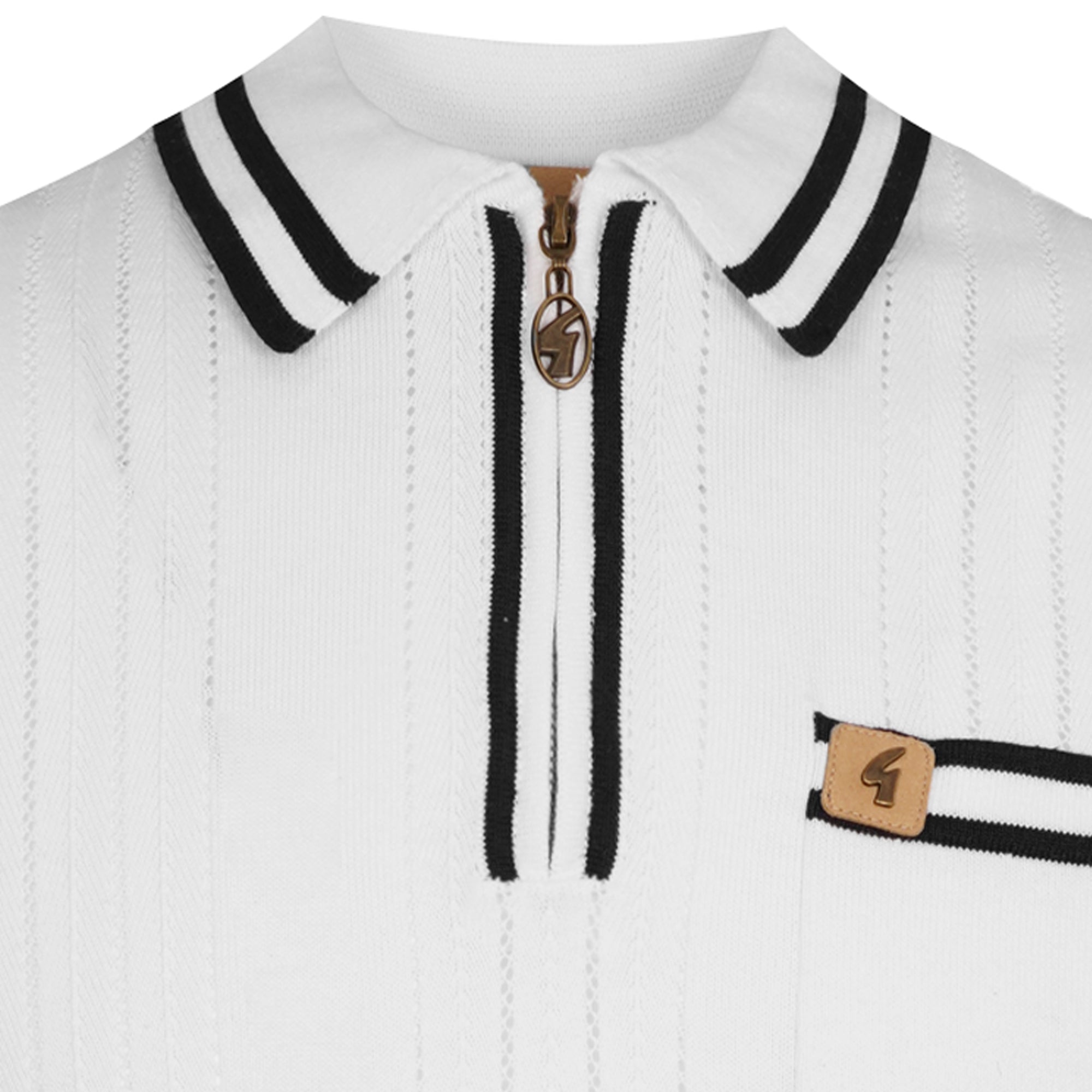 Johnson Knit Polo - White
