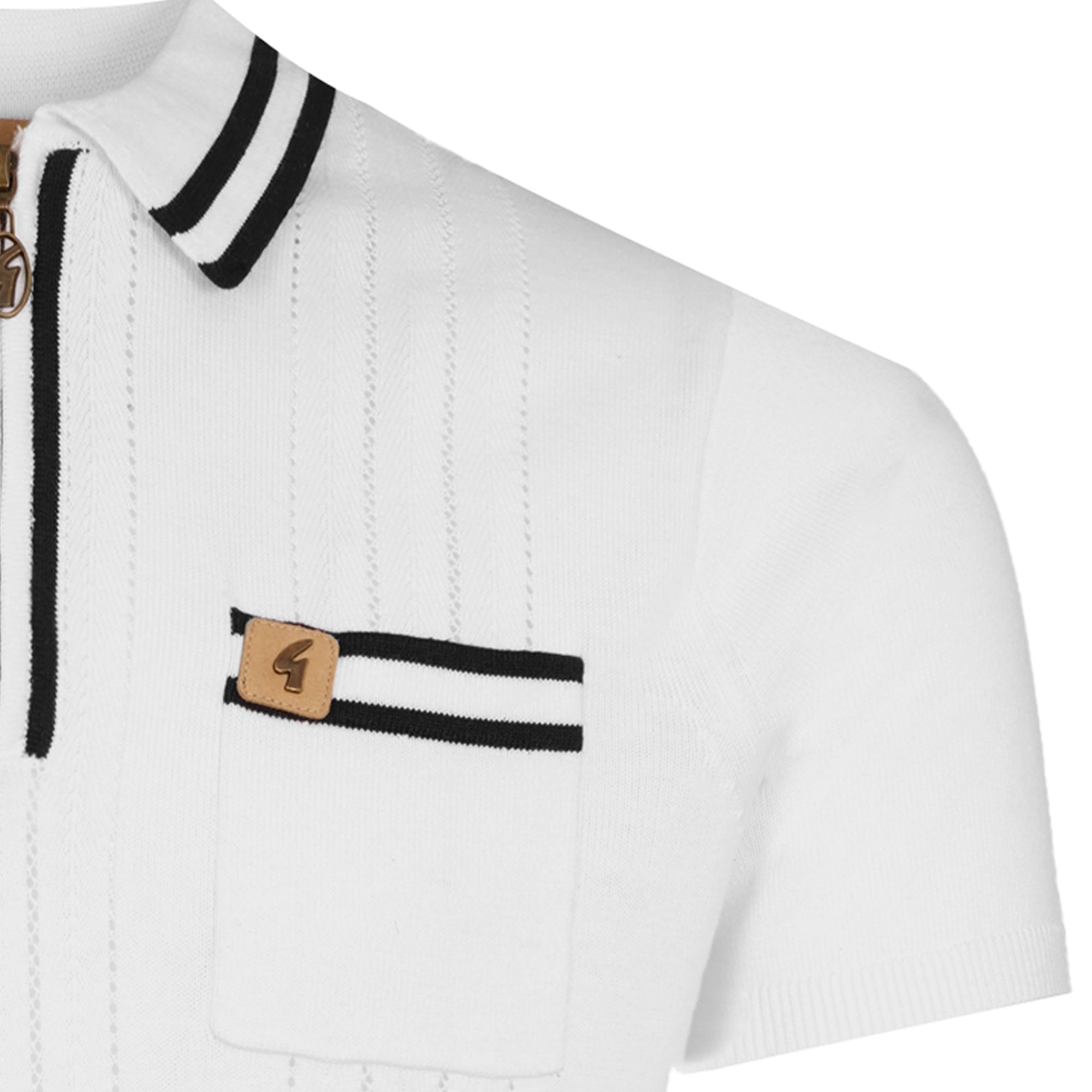 Johnson Knit Polo - White