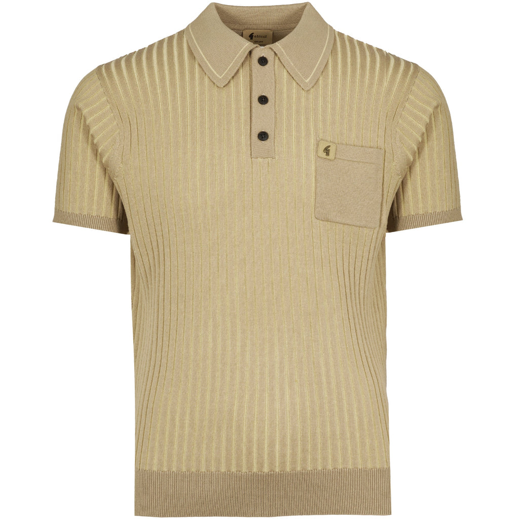 Gabicci Vintage Dimitri Polo Shirt - Sandstone