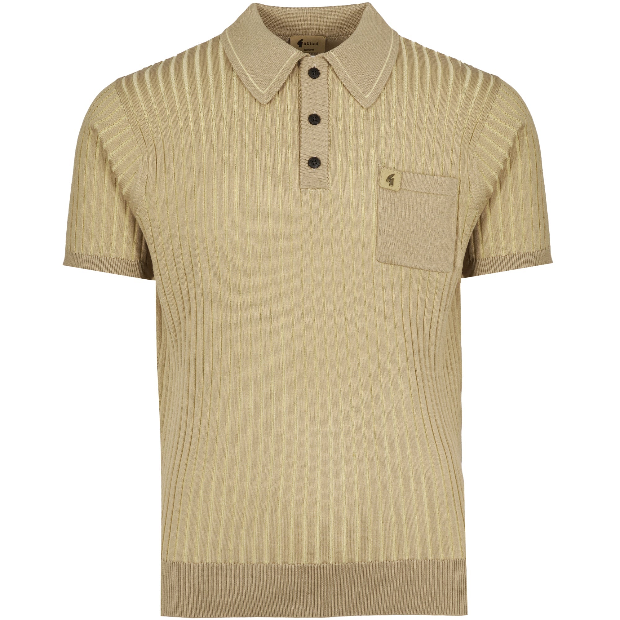 Gabicci Vintage Dimitri Polo Shirt - Sandstone