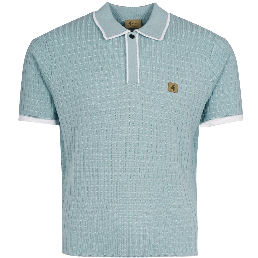 Gabicci Vintage Osbourne Knit Polo - Mint