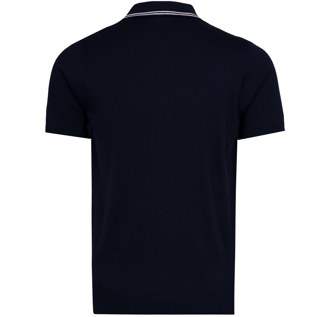 Gabicci Vintage Geller Knit Polo - Navy