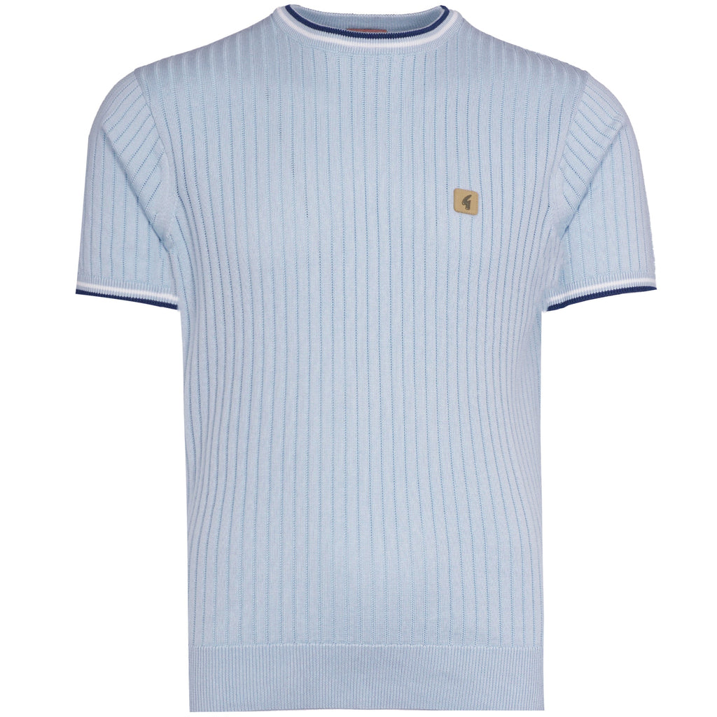 Gabicci Vintage Santino Knit T-Shirt - Surf