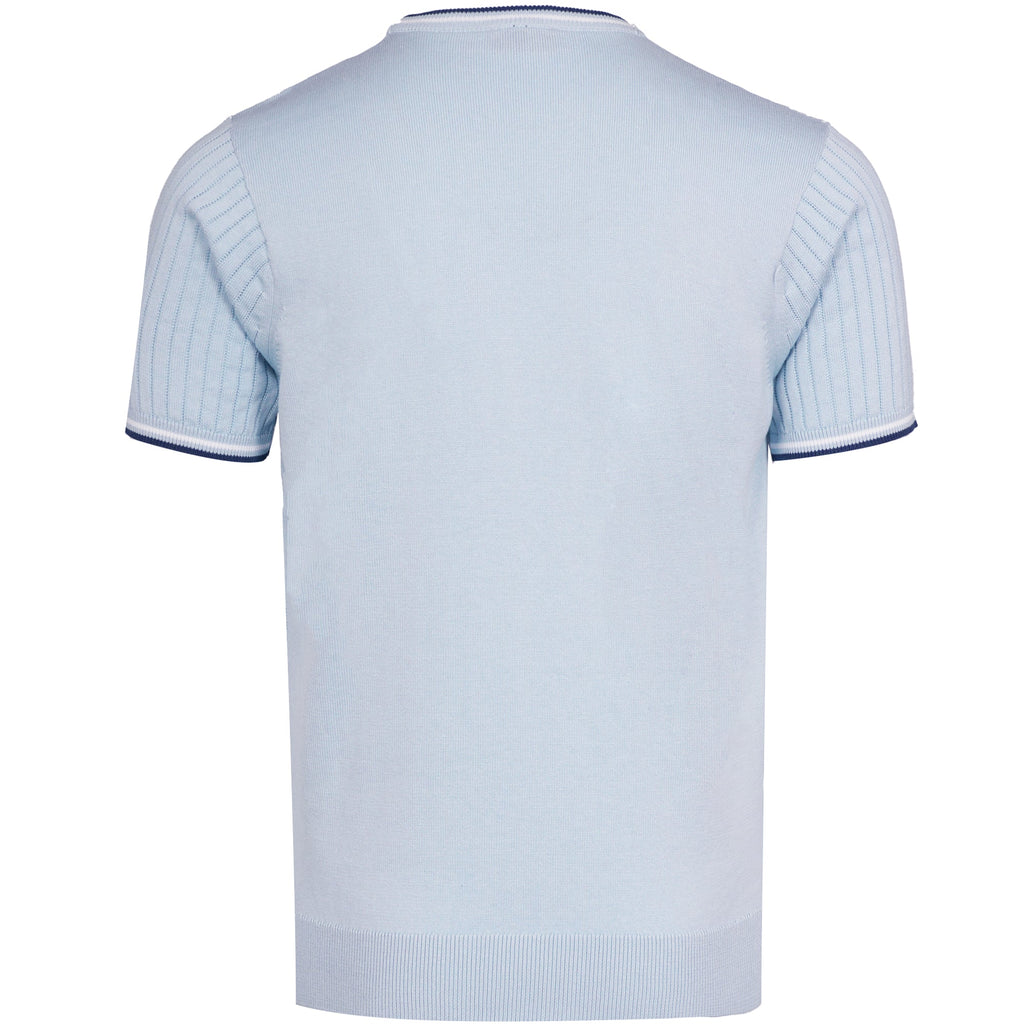 Gabicci Vintage Santino Knit T-Shirt - Surf