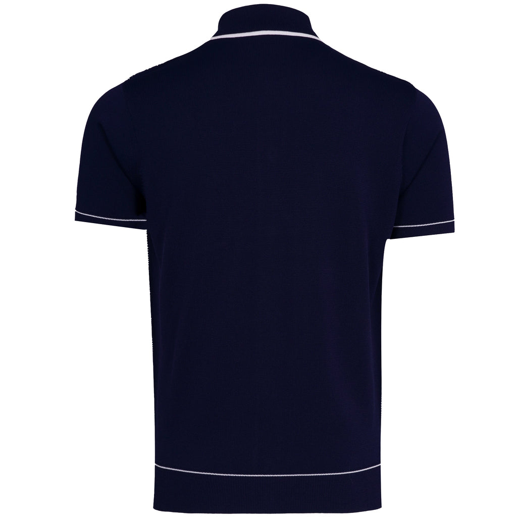 Gabicci Vintage Di Lello Knit Polo- Navy