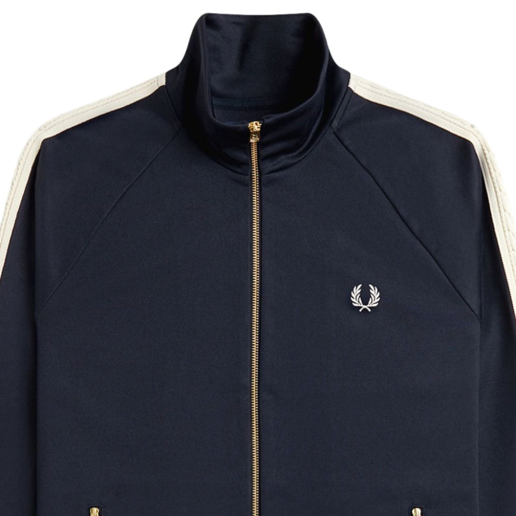 Fred Perry Cable Taped Track Jacket - Navy