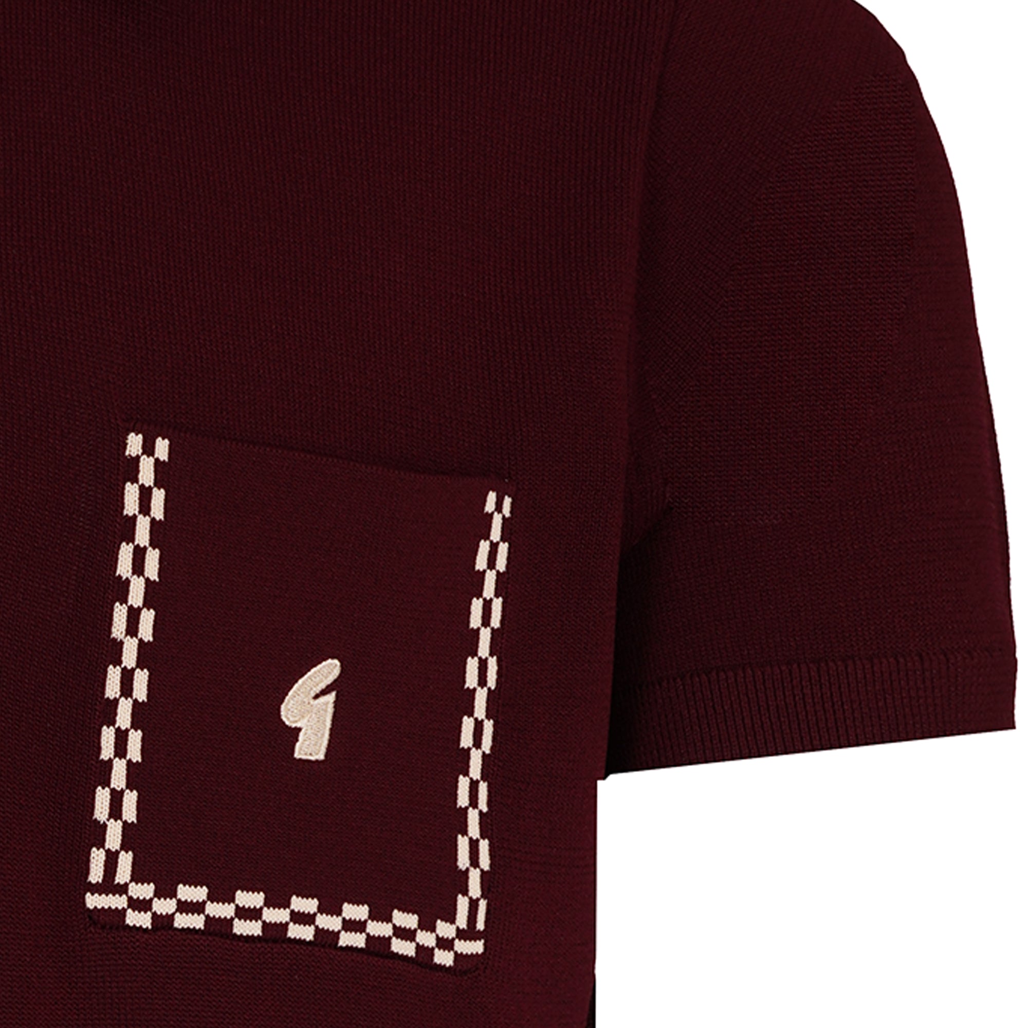 x Stuarts Routledge Polo - Burgundy
