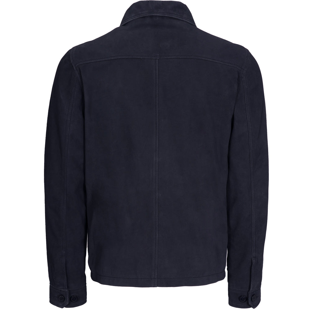 Schott NYC Suede Jacket - Navy