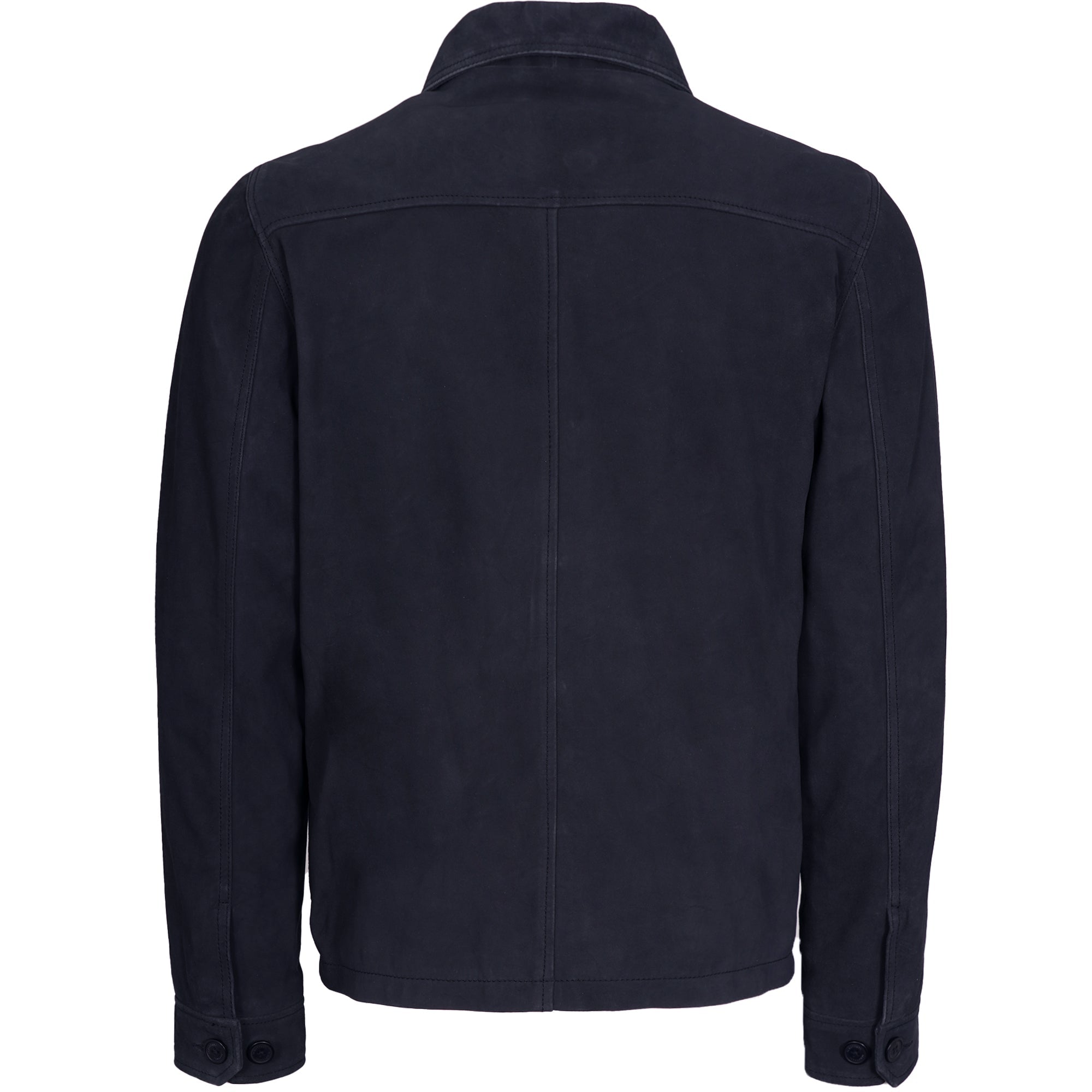 Suede Jacket - Navy