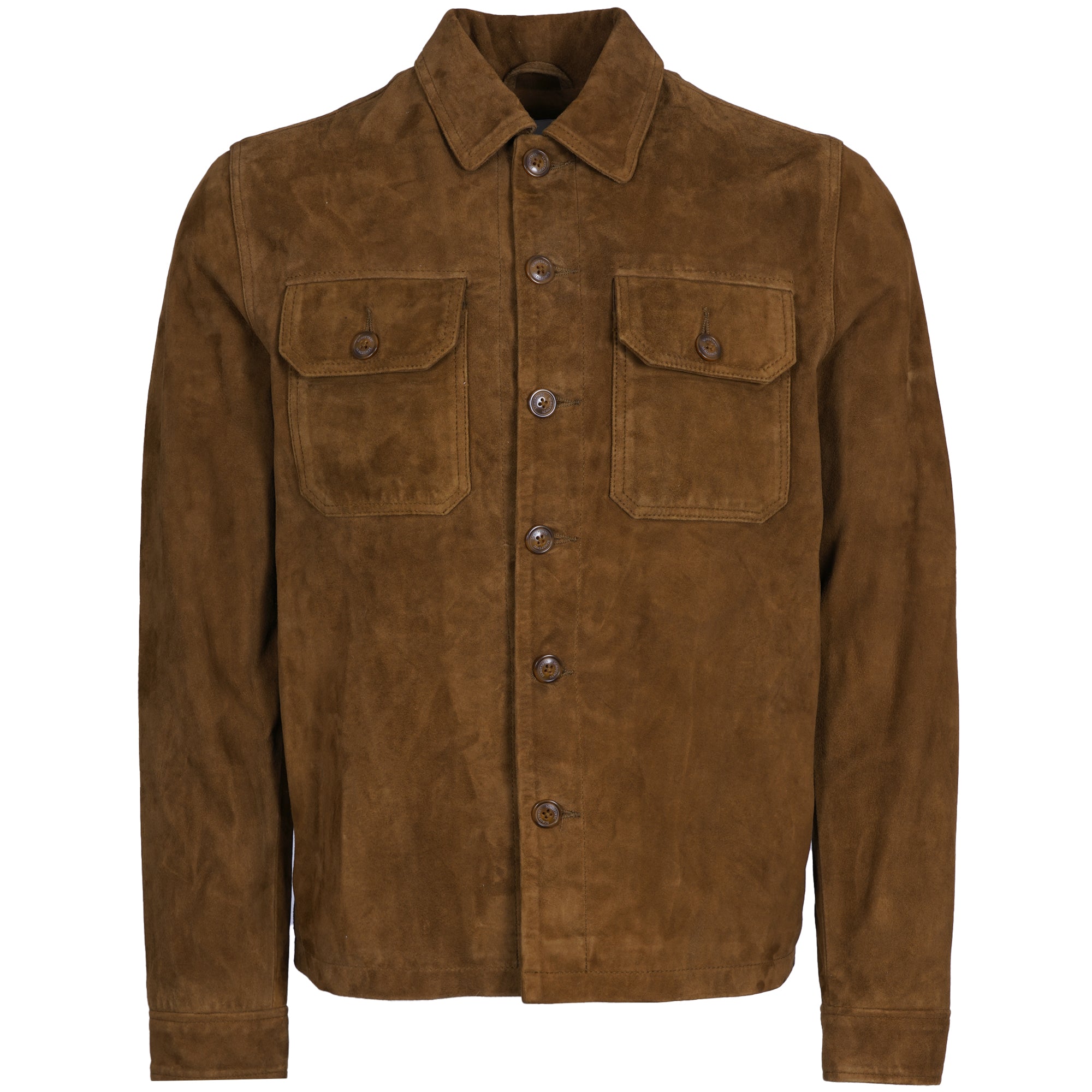 Schott NYC Suede Jacket - Rust
