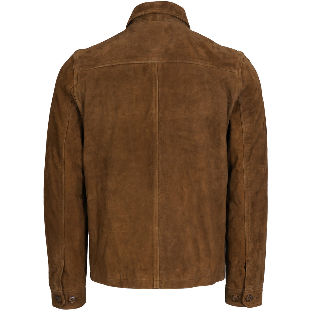 Schott NYC Suede Jacket - Rust
