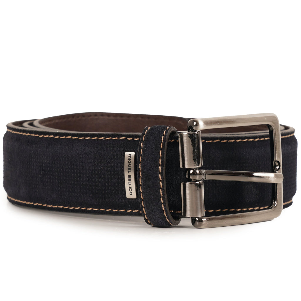 Miguel Bellido Belts Leather Belt - Navy