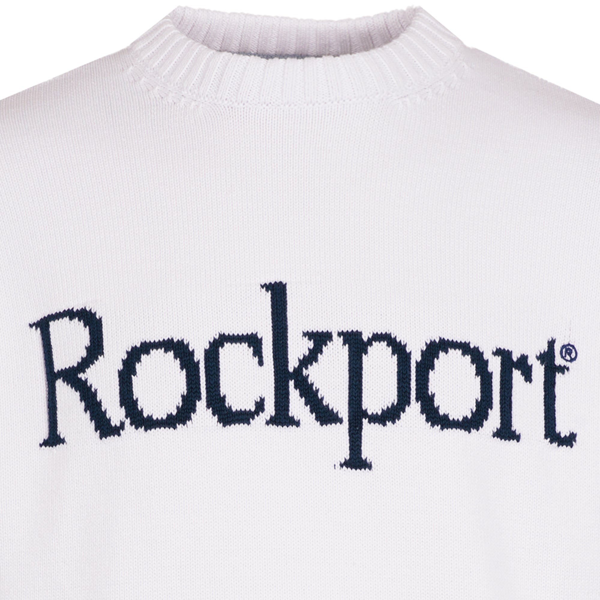 Rockport Archive Knitwear Crew Sweater - White