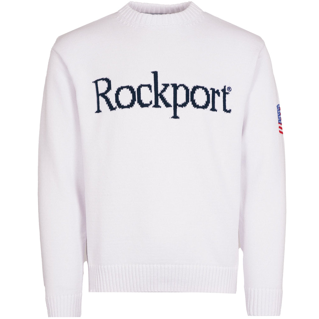 Rockport Archive Knitwear Crew Sweater - White
