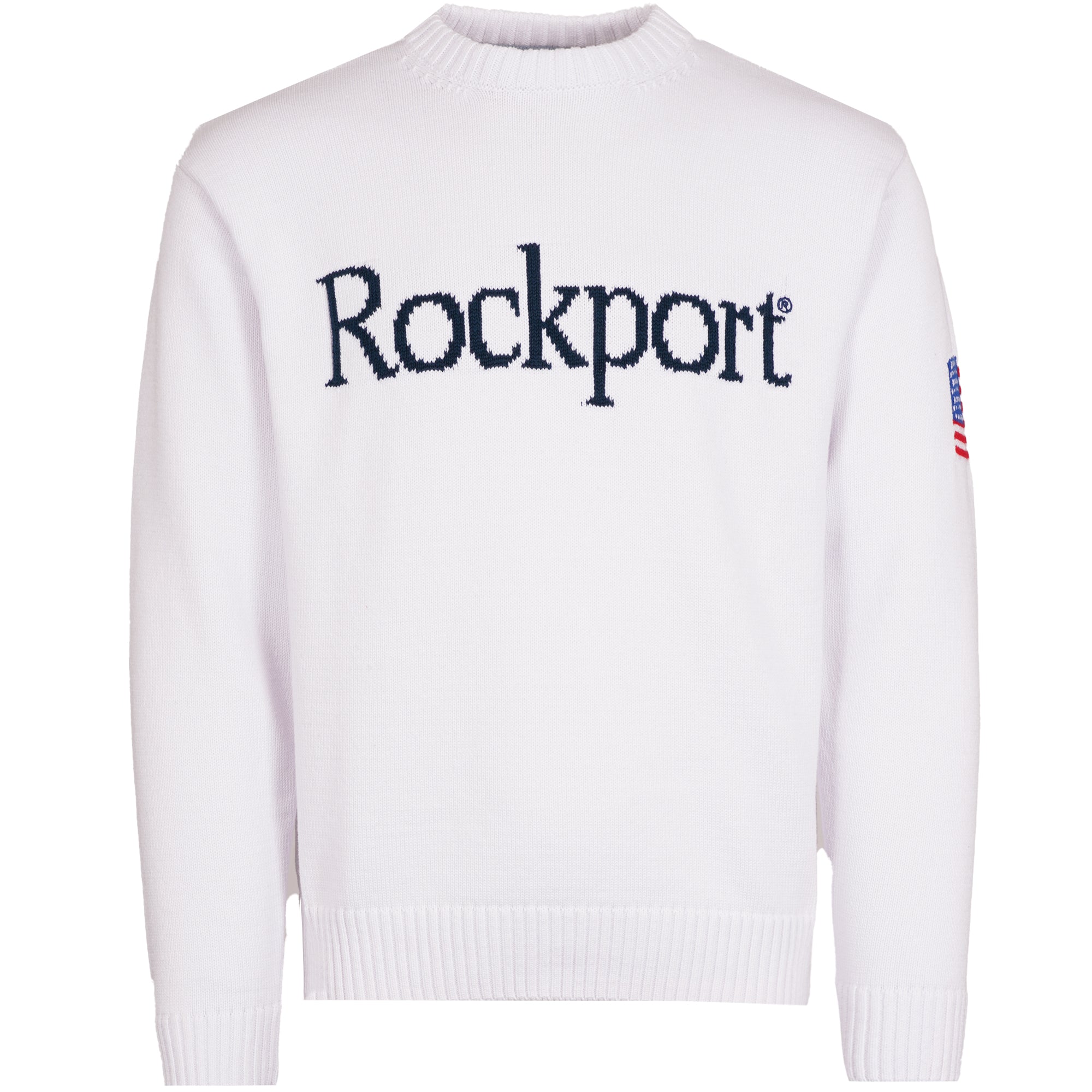 Rockport Archive Knitwear Crew Sweater - White