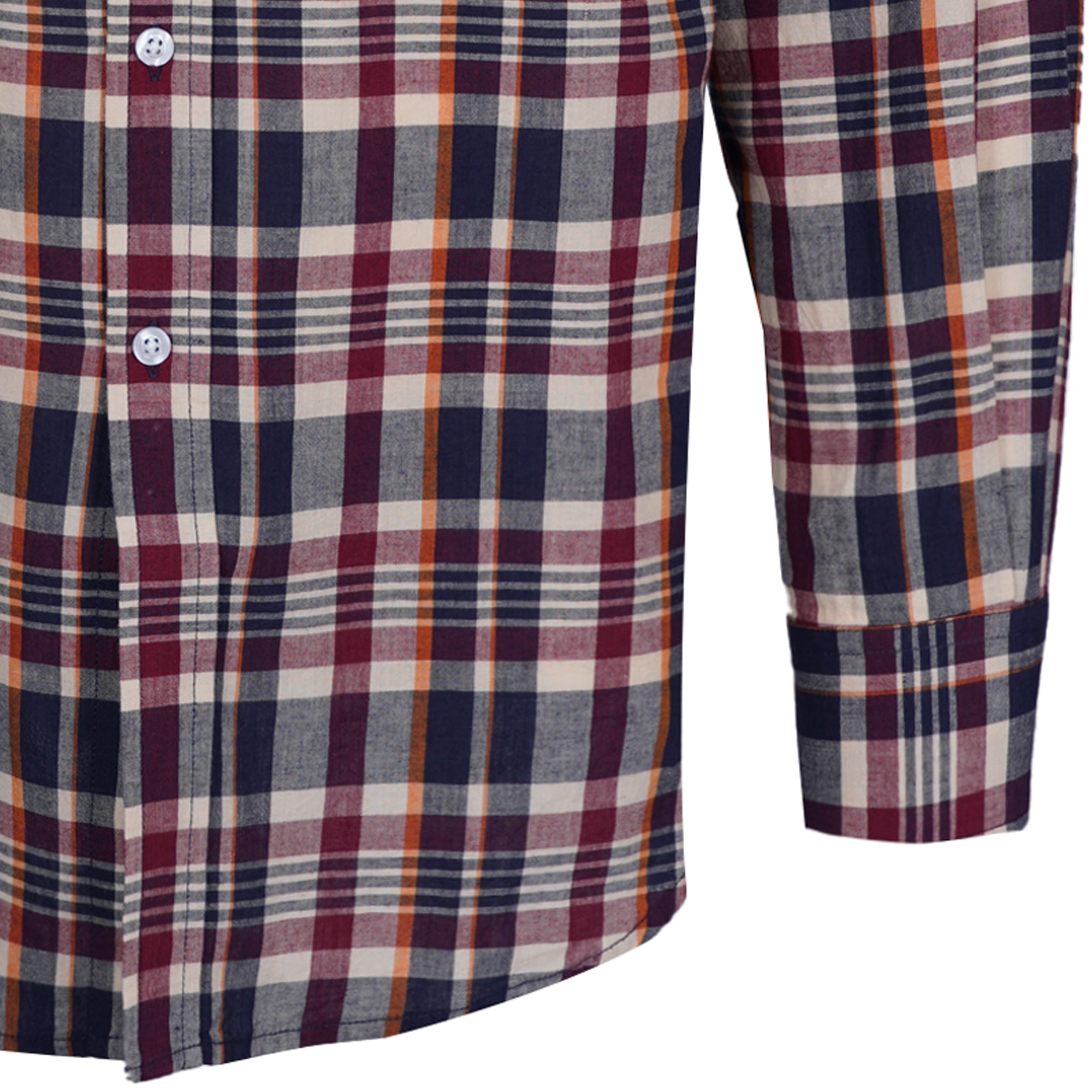 Madras Classics Long Sleeved Shirt - Blue Check