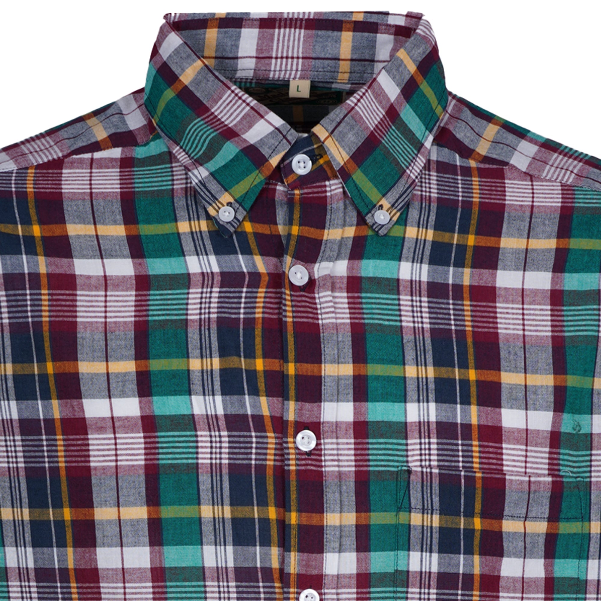 Madras Classics Long Sleeved Shirt - Green Check