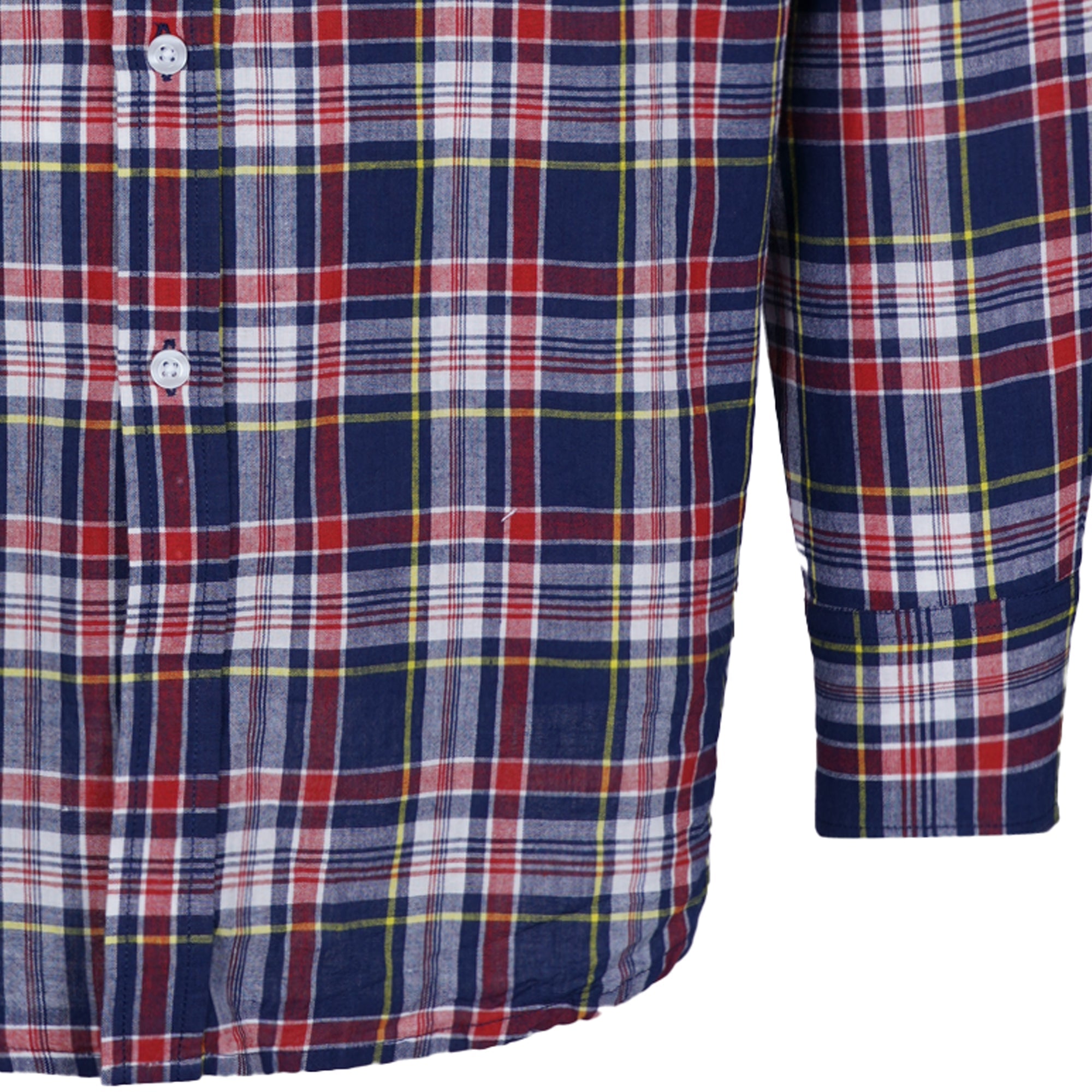 Madras Classics Long Sleeved Shirt - Red Check