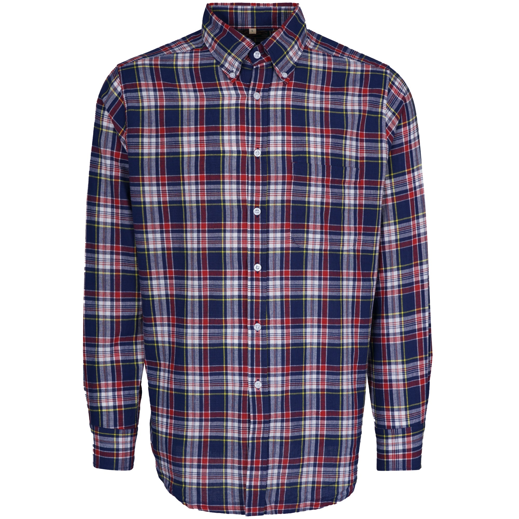 Madras Classics Long Sleeved Shirt - Red Check