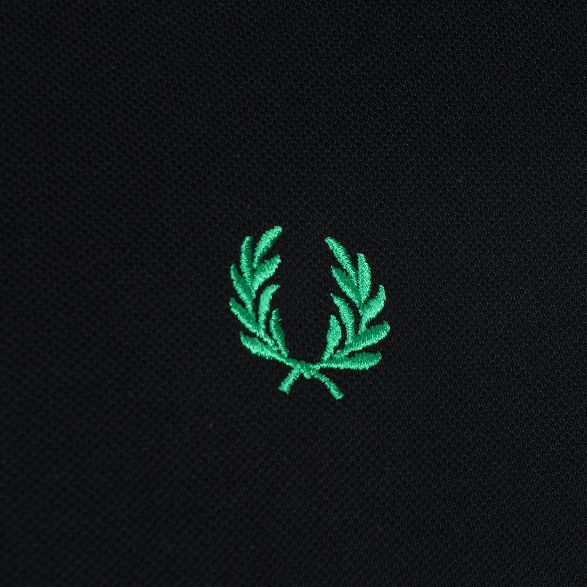 Stuarts x Fred Perry M12 Twin Tipped Polo - Black/Yellow/Green