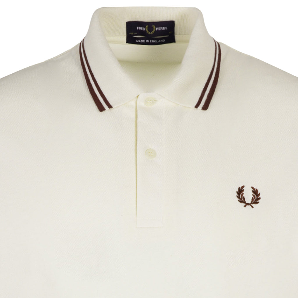 Stuarts x Fred Perry M12 Twin Tipped Polo - Buttercream