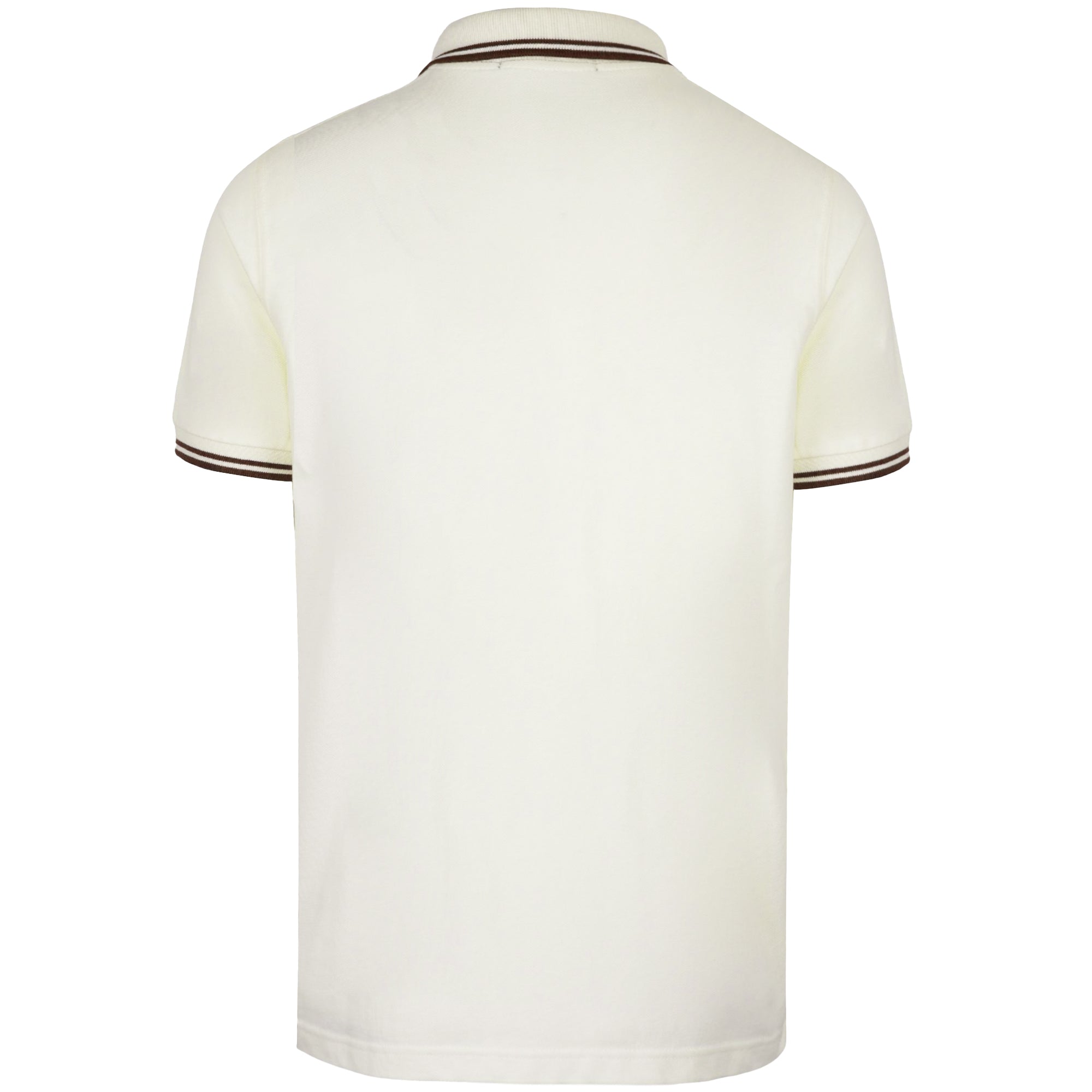Stuarts x Fred Perry M12 Twin Tipped Polo - Buttercream/Merlot