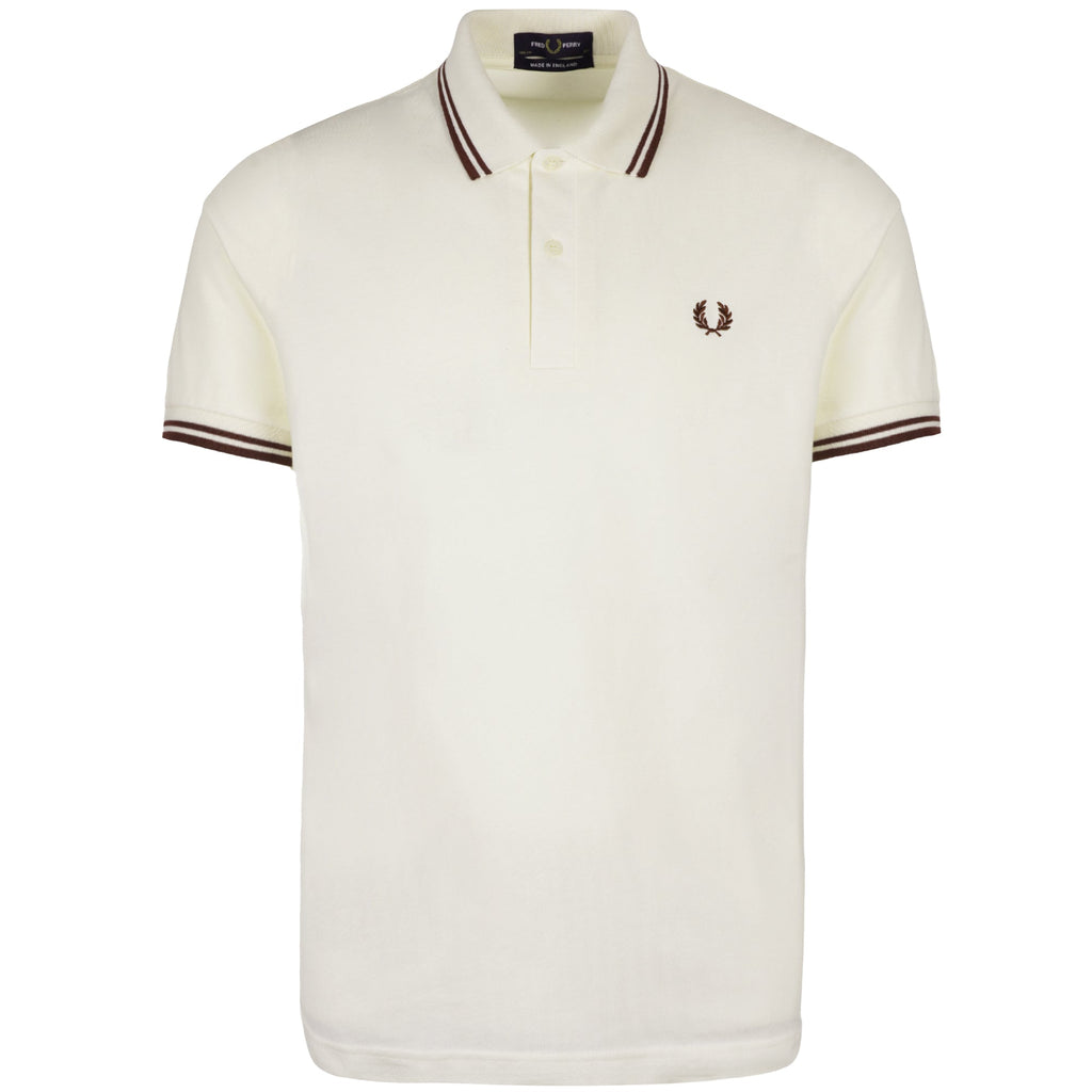 Stuarts x Fred Perry M12 Twin Tipped Polo - Buttercream