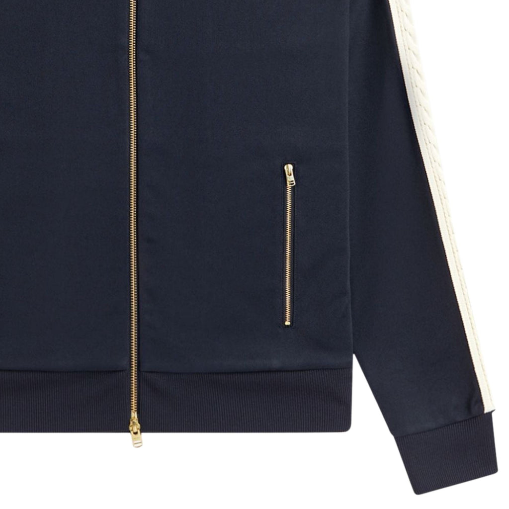 Fred Perry Cable Taped Track Jacket - Navy
