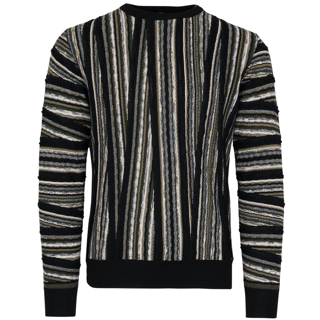 Montechiaro Tridimensional Pullover Sweater - Khaki
