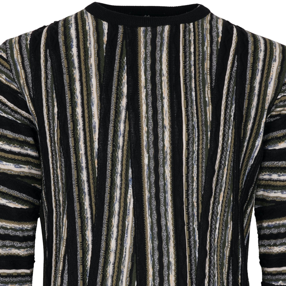 Montechiaro Tridimensional Pullover Sweater - Khaki
