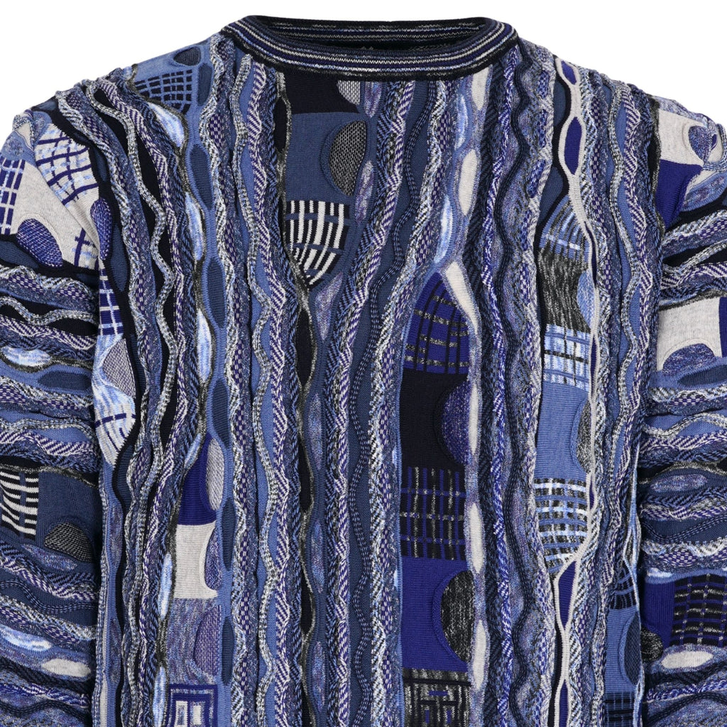 Montechiaro Tridimensional Pullover Sweater - Navy