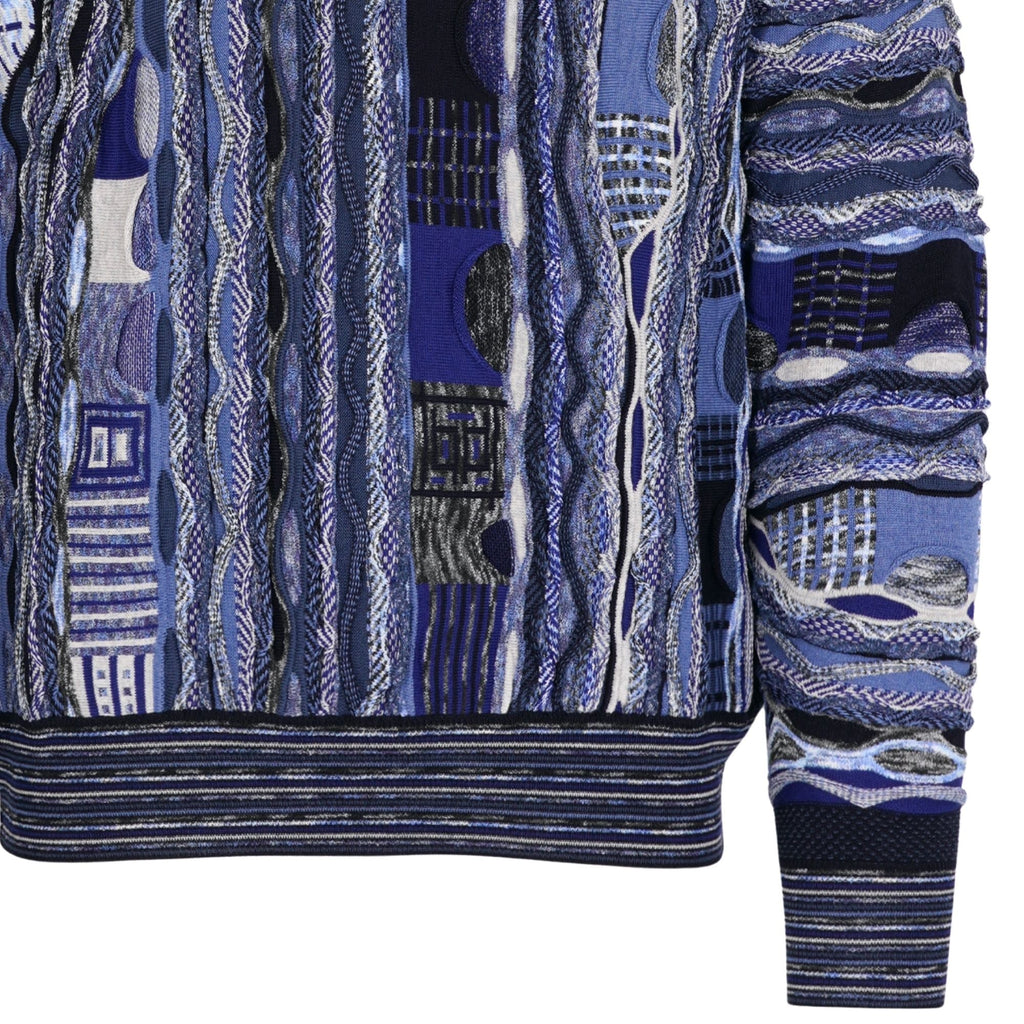 Montechiaro Tridimensional Pullover Sweater - Navy