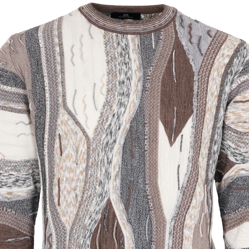 Montechiaro Tridimensional Pullover Sweater - Sand