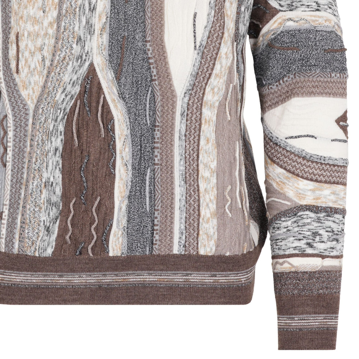 Montechiaro Tridimensional Pullover Sweater - Sand