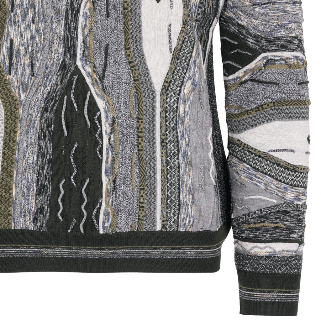 Montechiaro Tridimensional Pullover Sweater - Khaki