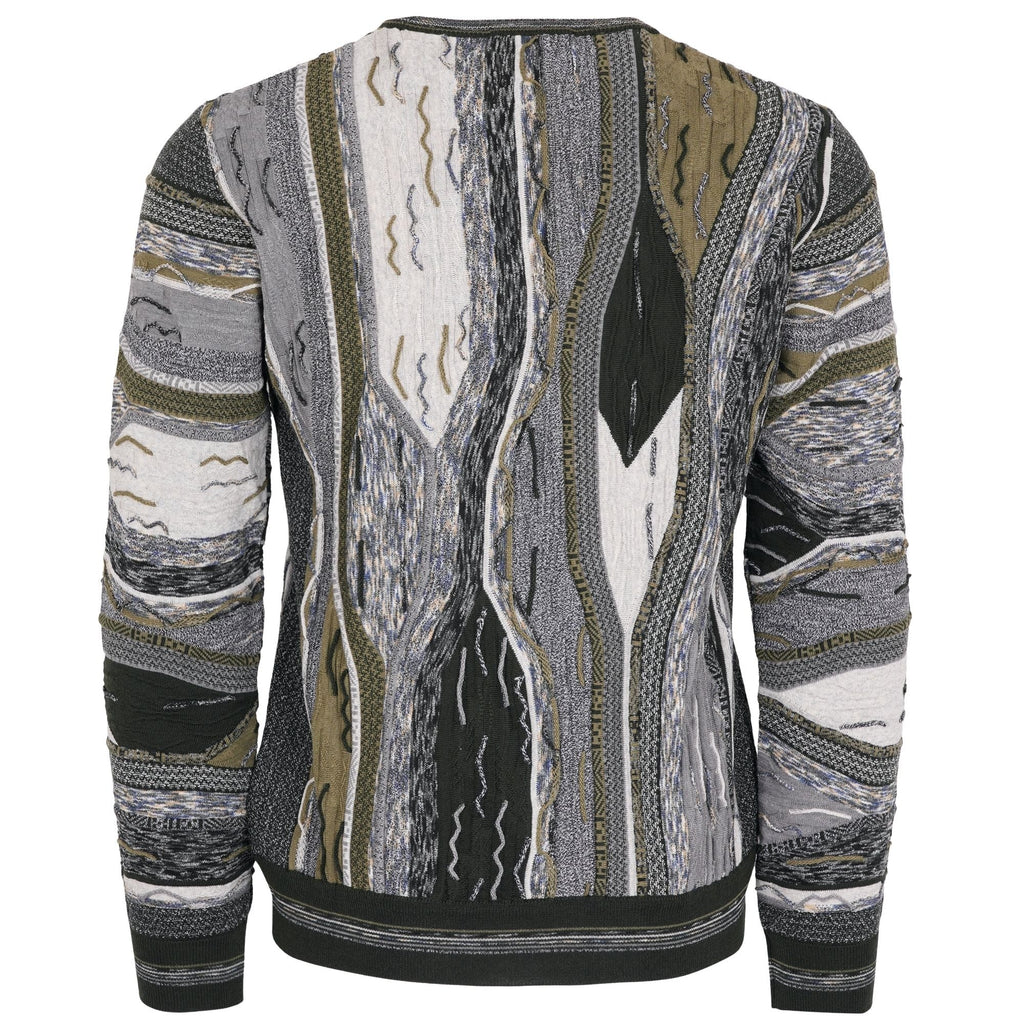 Montechiaro Tridimensional Pullover Sweater - Khaki