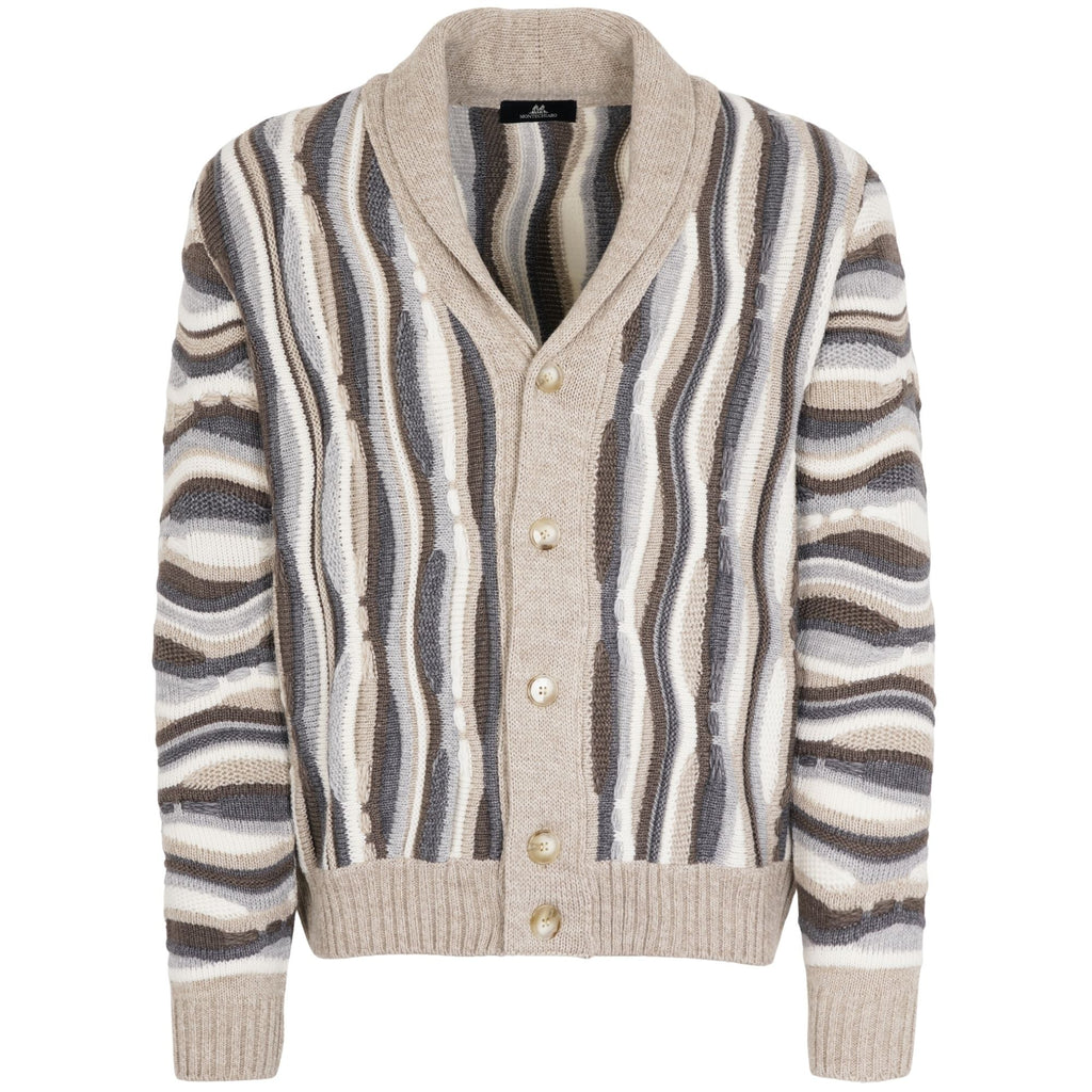 Montechiaro Tridimensional Cardigan - Natural
