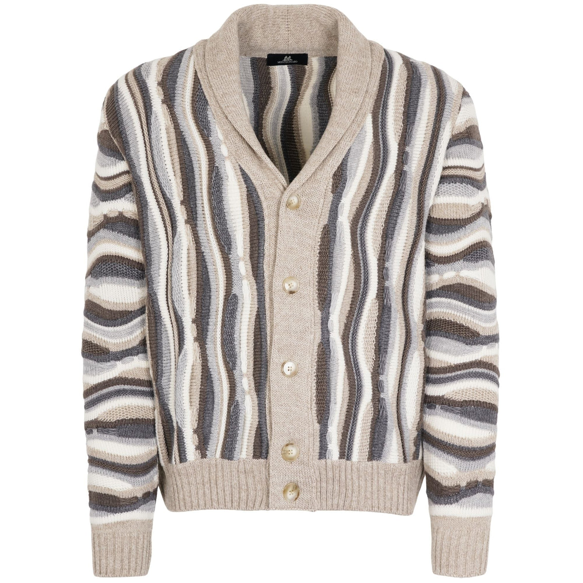 Montechiaro Tridimensional Cardigan - Natural