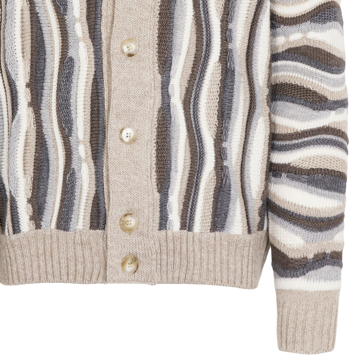 Montechiaro Tridimensional Cardigan - Natural