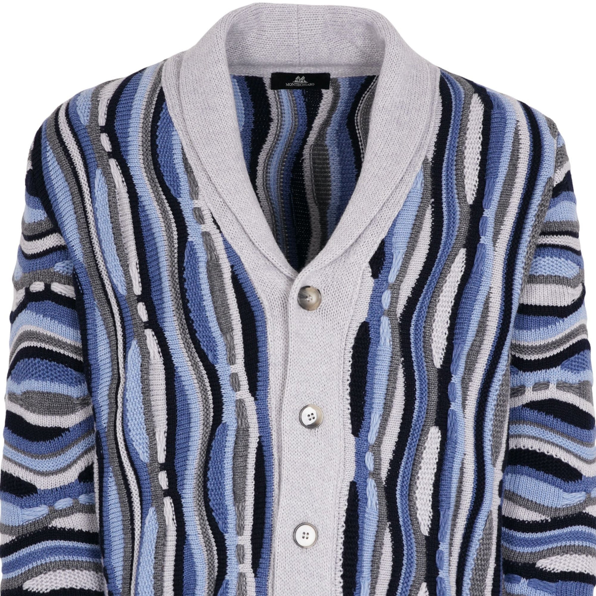 Montechiaro Tridimensional Cardigan - Silver