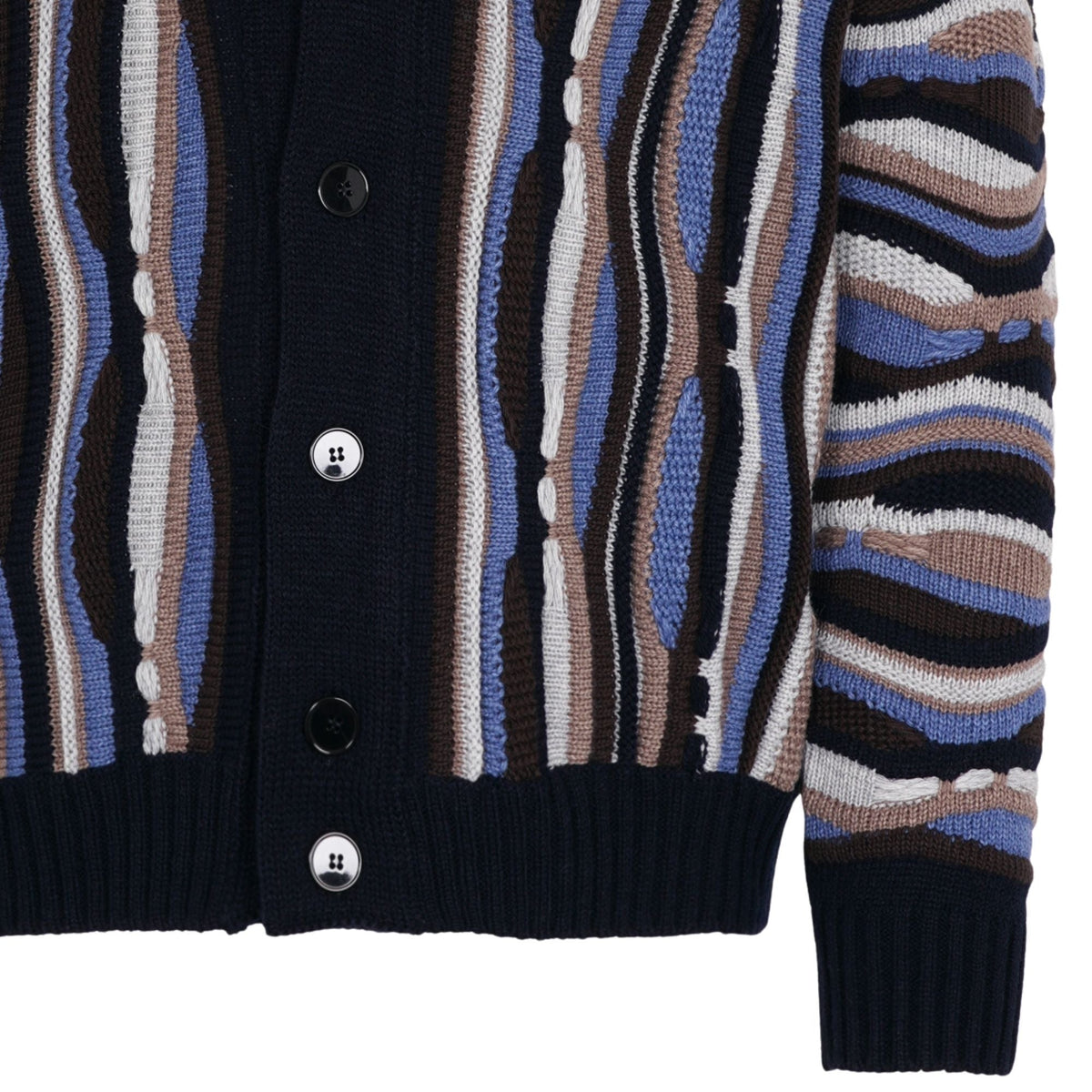 Montechiaro Tridimensional Cardigan - Navy