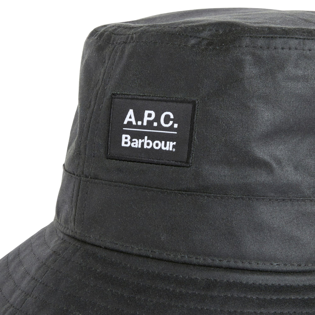 Barbour x A.P.C Wax Bucket Hat - Dark Sage