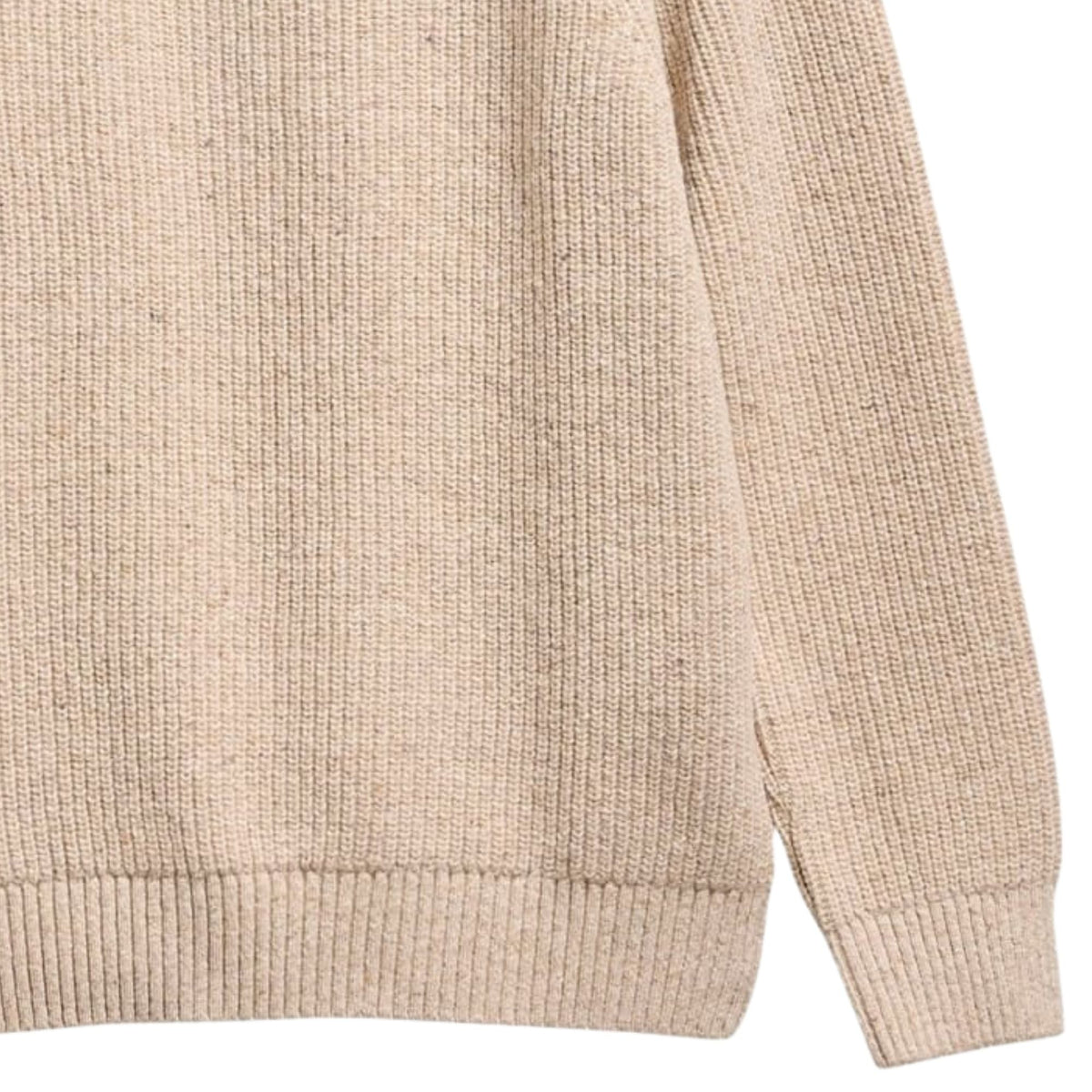 Barbour Fleck Half Zip - Pearl